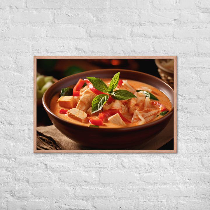 Thai Red Curry Framed poster 🤤 from Yumify.AI