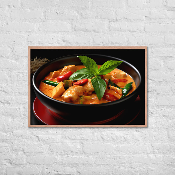 Thai Red Curry Framed poster 🤤 from Yumify.AI