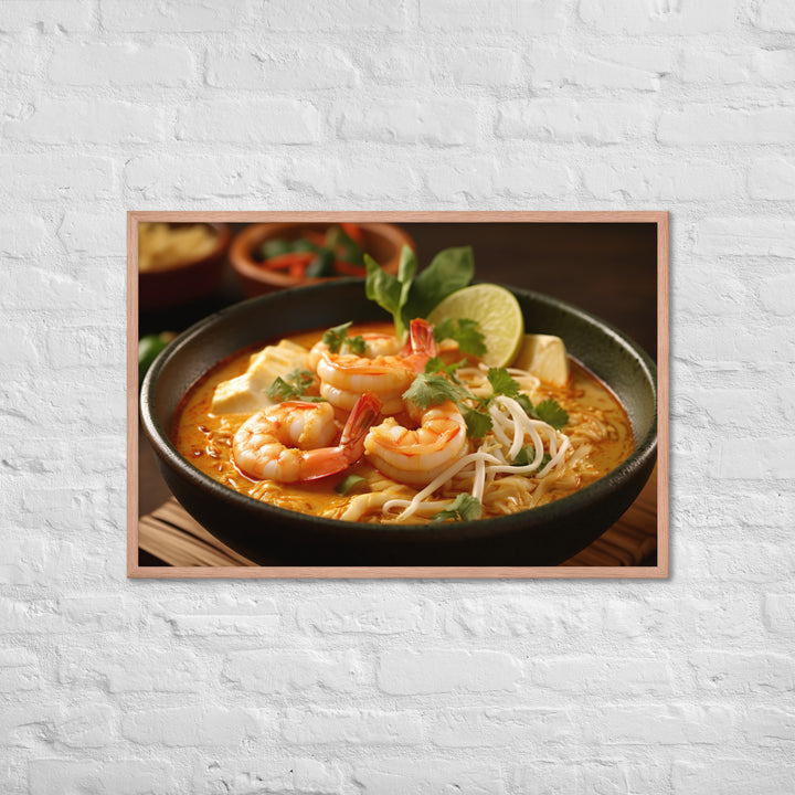 Singaporean Curry Laksa Framed poster 🤤 from Yumify.AI