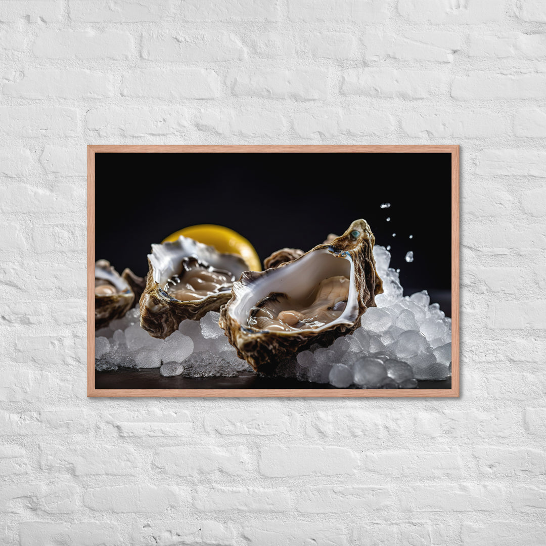 Pacific Oyster Framed poster 🤤 from Yumify.AI