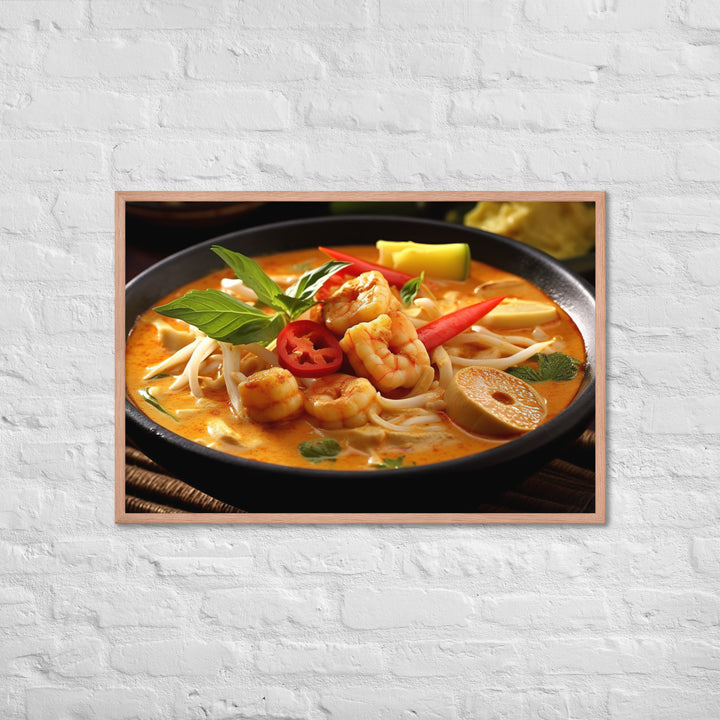 Malaysian Laksa Curry Framed poster 🤤 from Yumify.AI