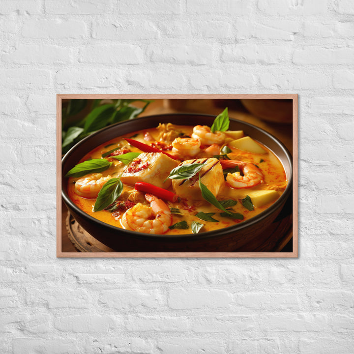 Malaysian Laksa Curry Framed poster 🤤 from Yumify.AI