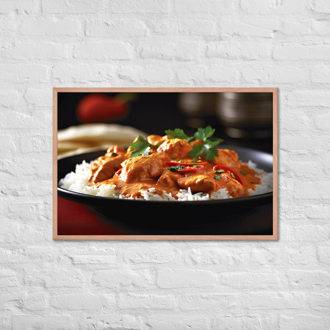 Indian Butter Chicken Curry Framed poster 🤤 from Yumify.AI