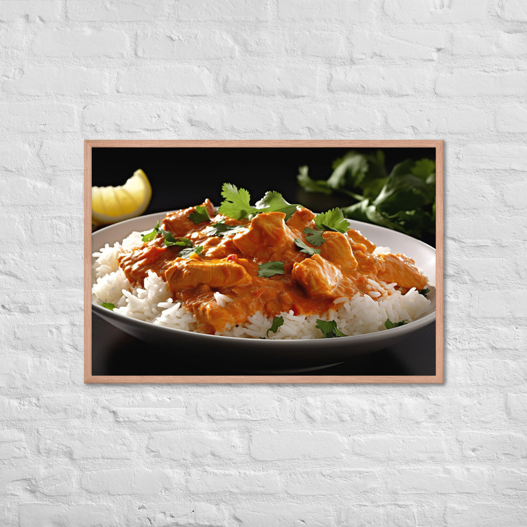 Indian Butter Chicken Curry Framed poster 🤤 from Yumify.AI