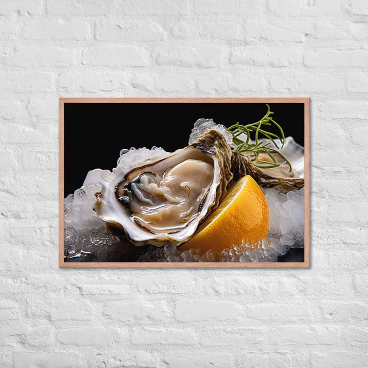 Pacific Oyster Framed poster 🤤 from Yumify.AI