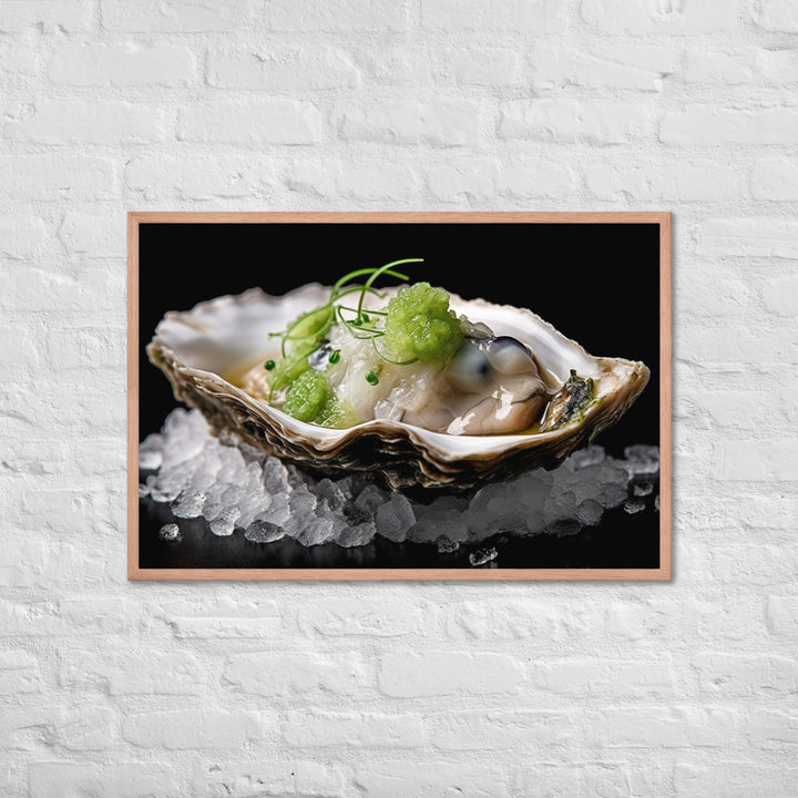 Kumamoto Oyster Framed poster 🤤 from Yumify.AI