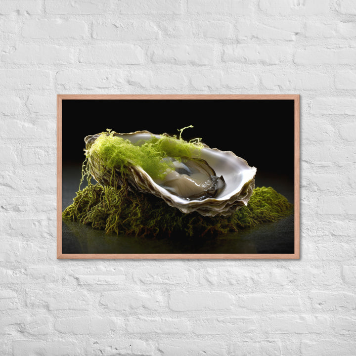 European Flat Oyster Framed poster 🤤 from Yumify.AI