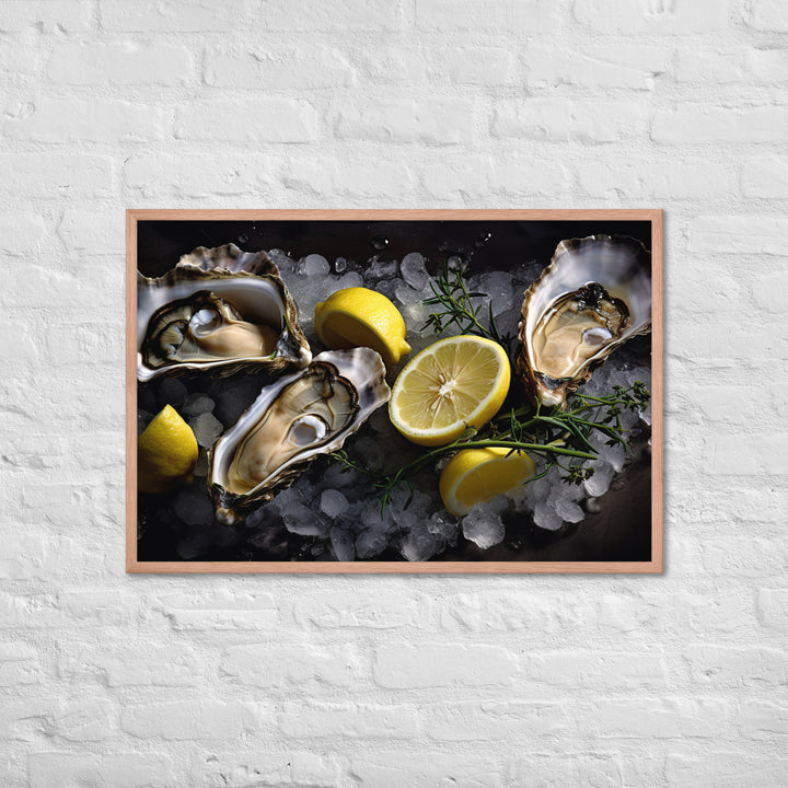 Coffin Bay Oyster Framed poster 🤤 from Yumify.AI