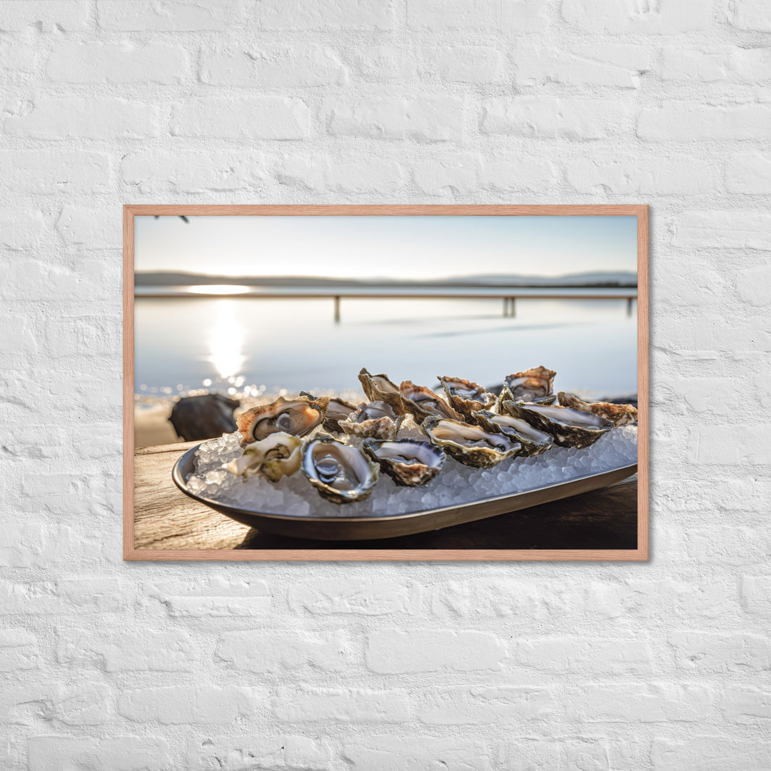 Coffin Bay Oyster Framed poster 🤤 from Yumify.AI