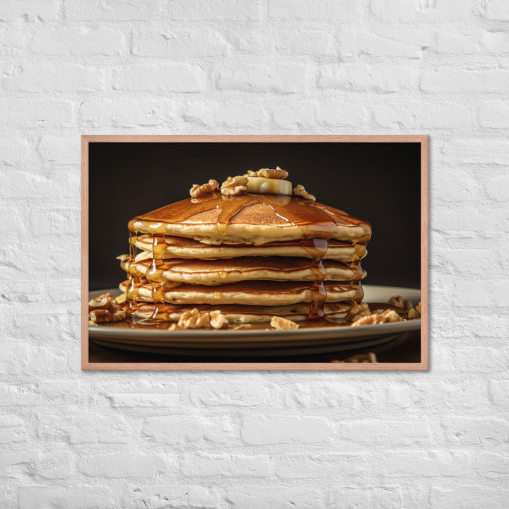 Oatmeal Pancakes Framed poster 🤤 from Yumify.AI