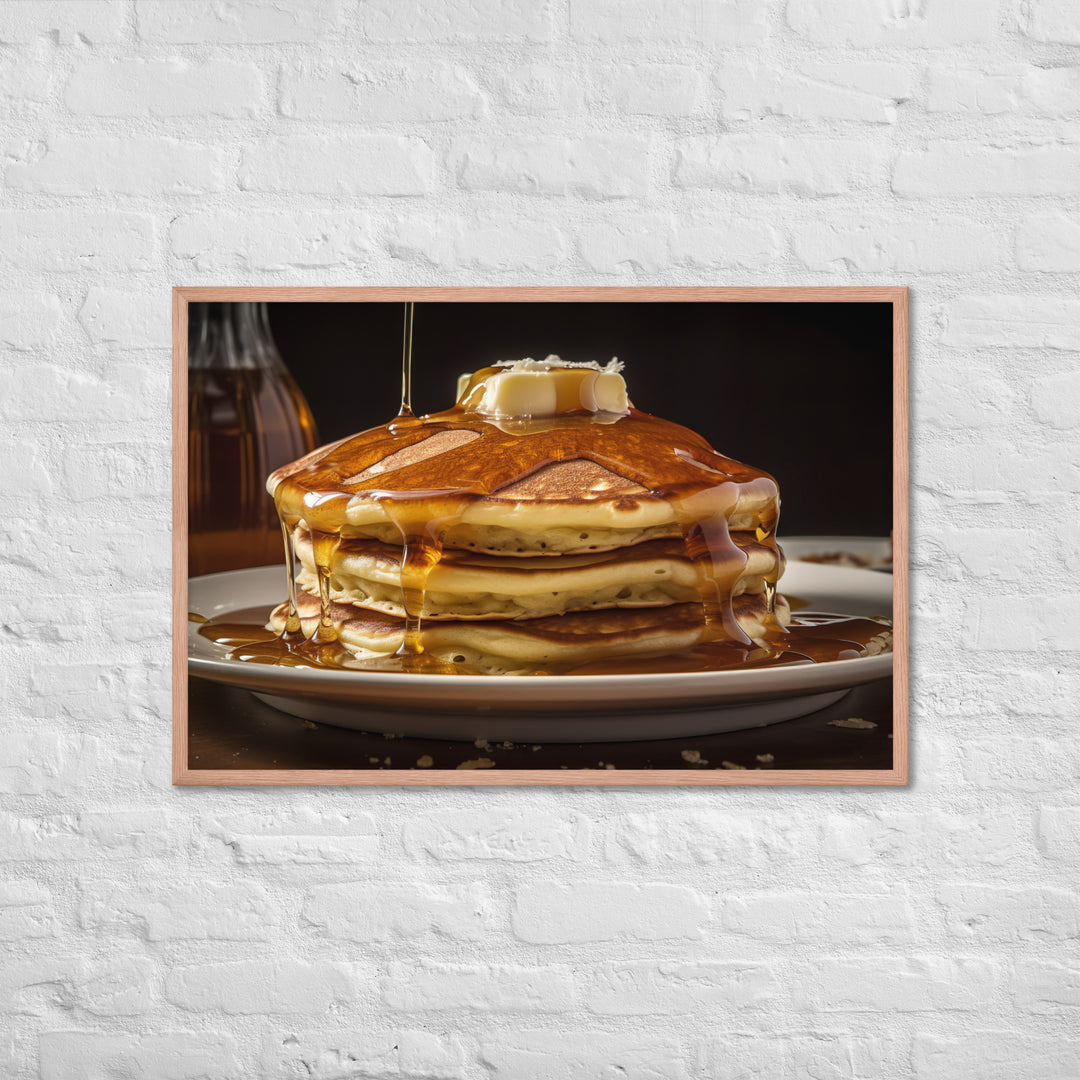 Classic Pancakes Framed poster 🤤 from Yumify.AI