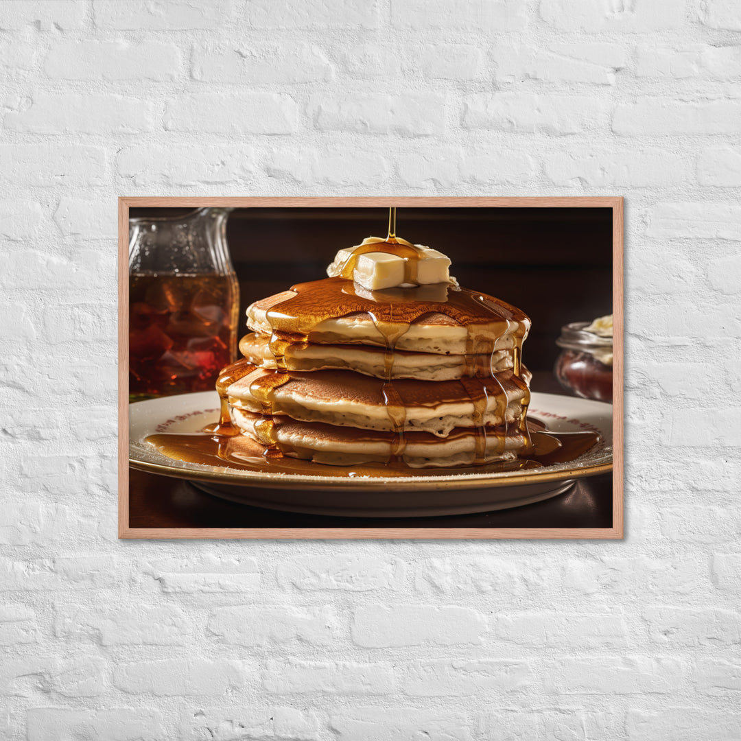 Classic Pancakes Framed poster 🤤 from Yumify.AI