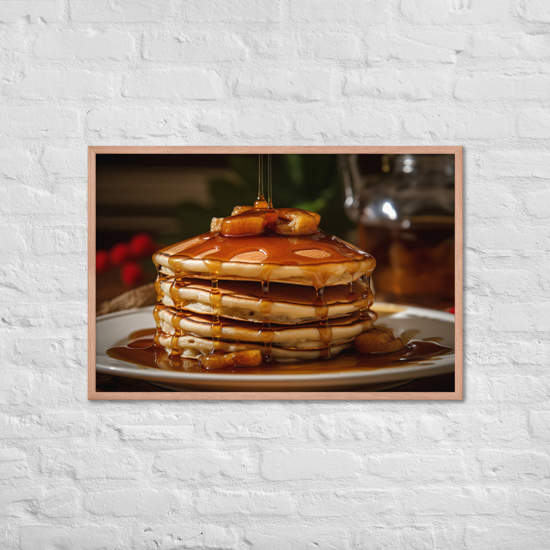Cinnamon Pancakes Framed poster 🤤 from Yumify.AI