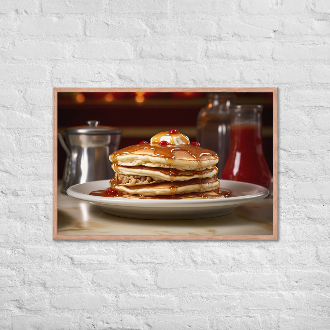 Buttermilk Pancakes Framed poster 🤤 from Yumify.AI
