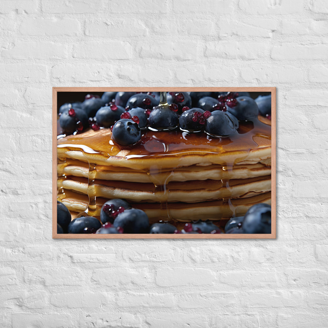 Blueberry Pancakes Framed poster 🤤 from Yumify.AI