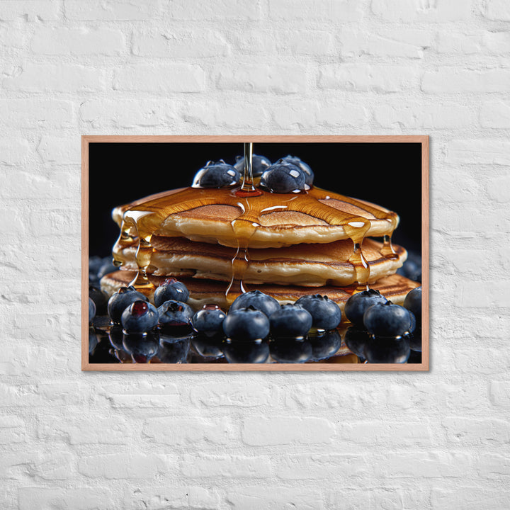 Blueberry Pancakes Framed poster 🤤 from Yumify.AI