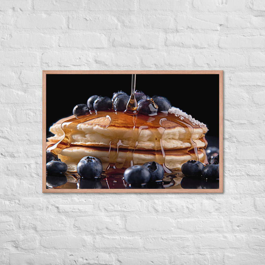 Blueberry Pancakes Framed poster 🤤 from Yumify.AI