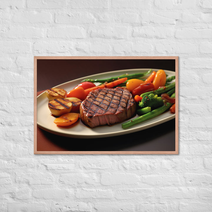 Sirloin Steak Framed poster 🤤 from Yumify.AI