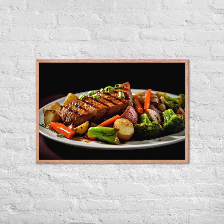 Sirloin Steak Framed poster 🤤 from Yumify.AI