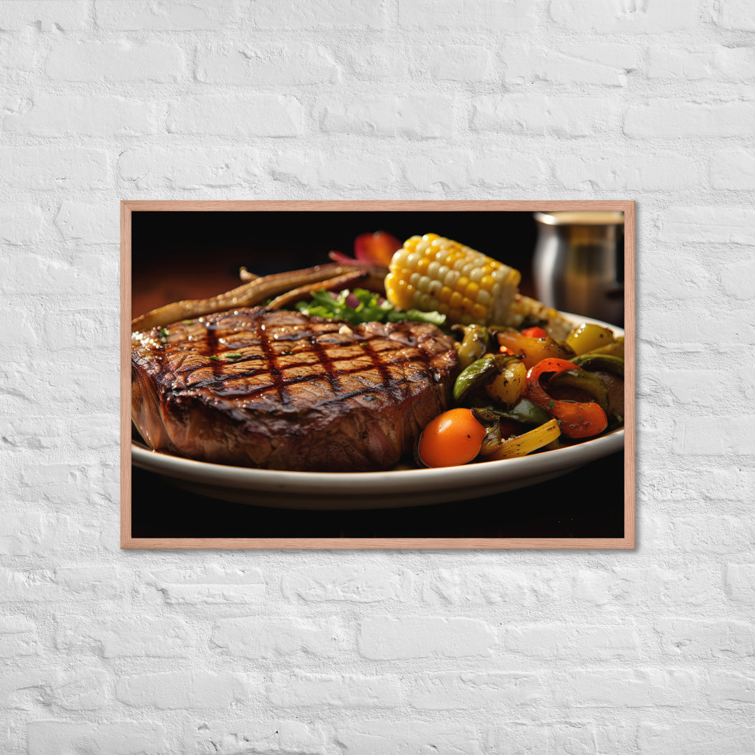 Ribeye Steak Framed poster 🤤 from Yumify.AI