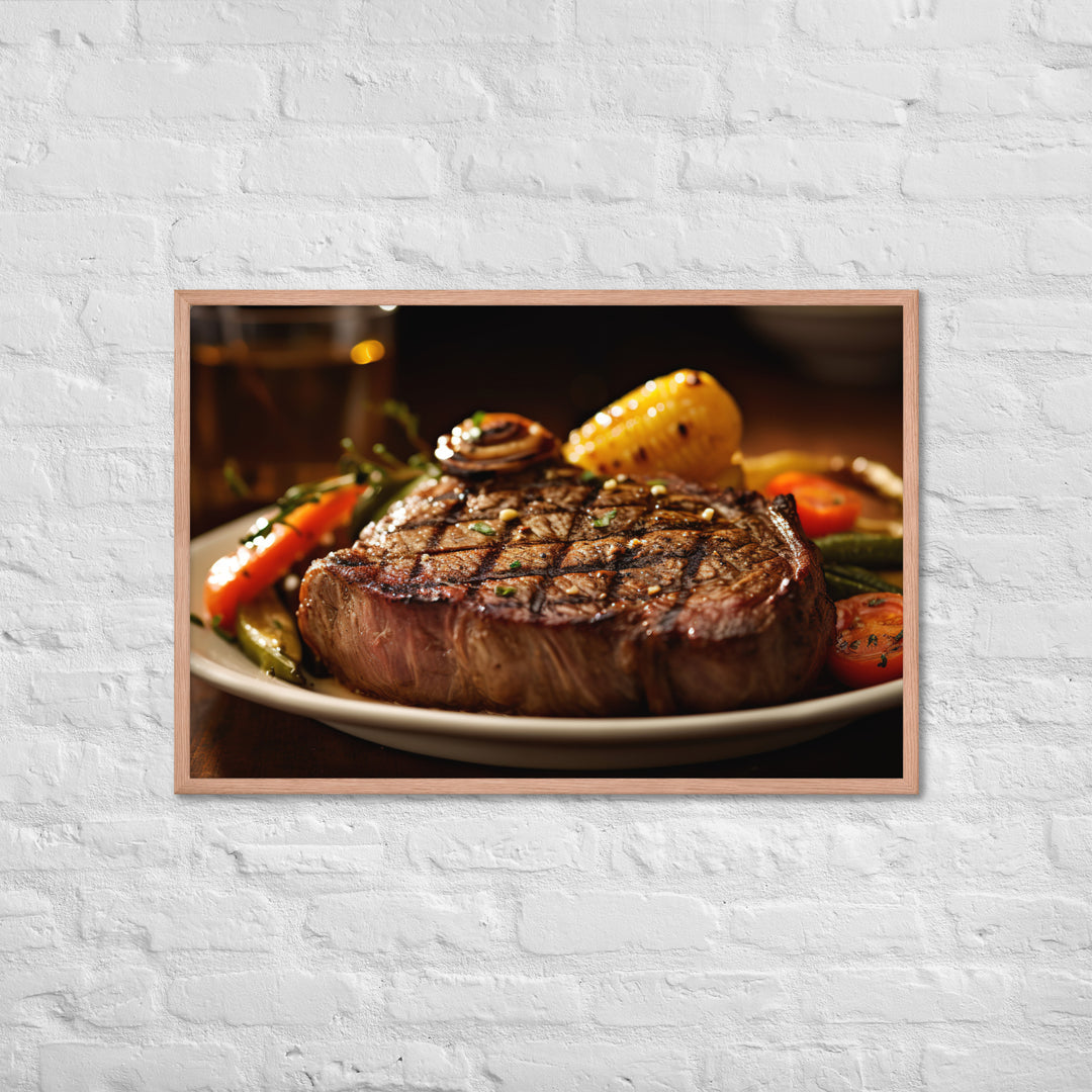 Ribeye Steak Framed poster 🤤 from Yumify.AI