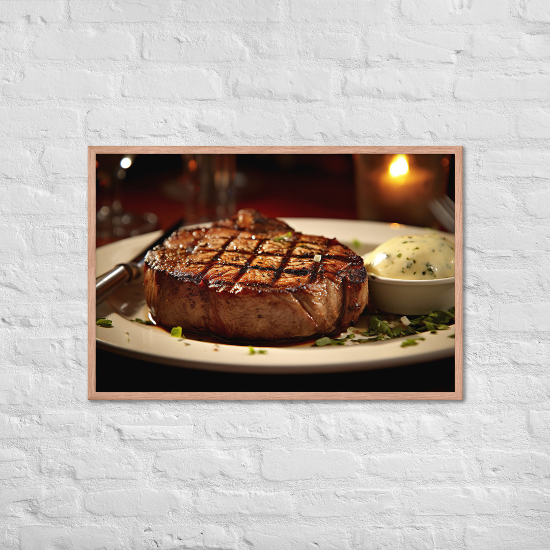 Porter house Steak Framed poster 🤤 from Yumify.AI