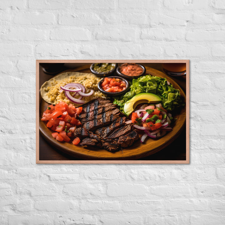 Mexican Carne Asada Framed poster 🤤 from Yumify.AI