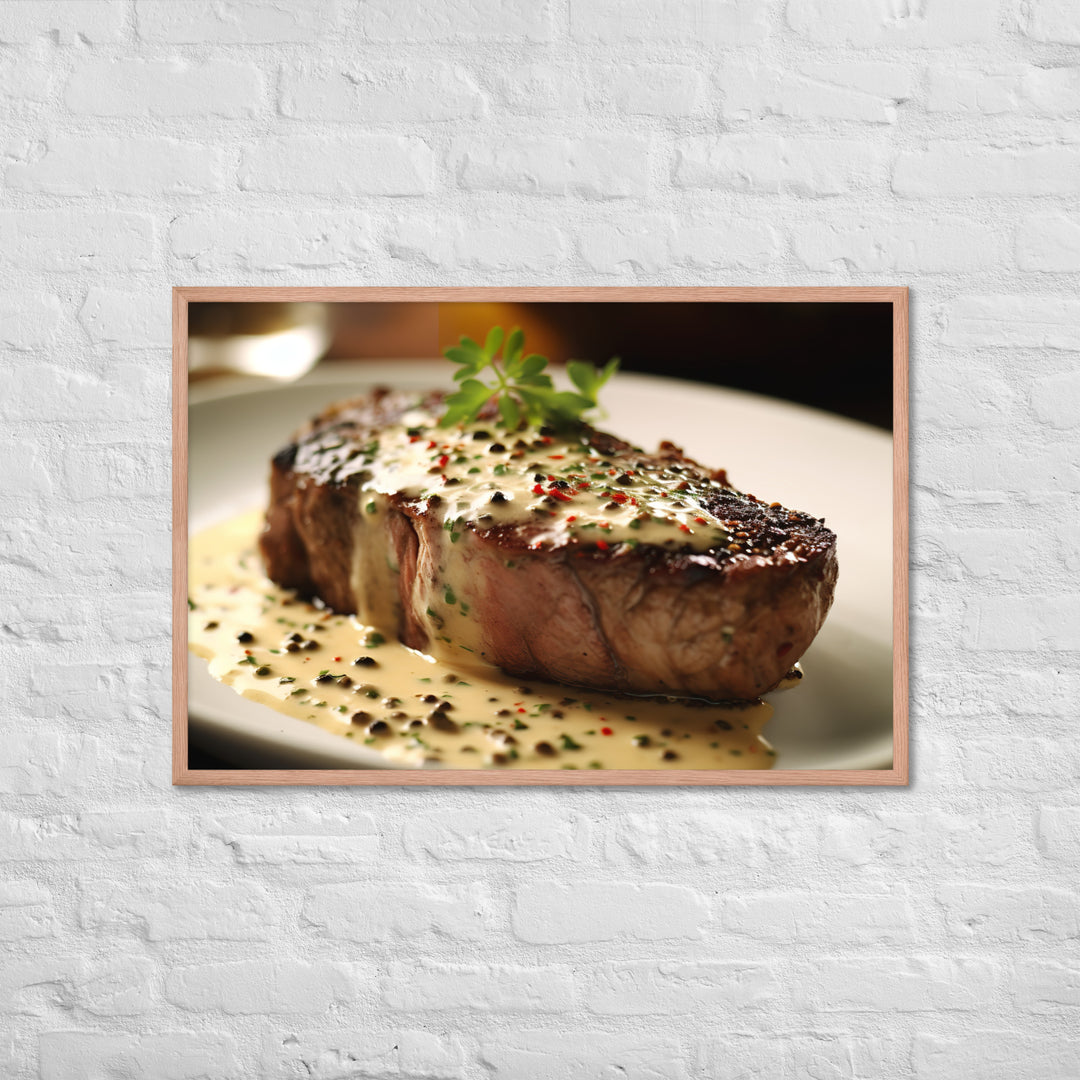 French Steak au Poivre Framed poster 🤤 from Yumify.AI