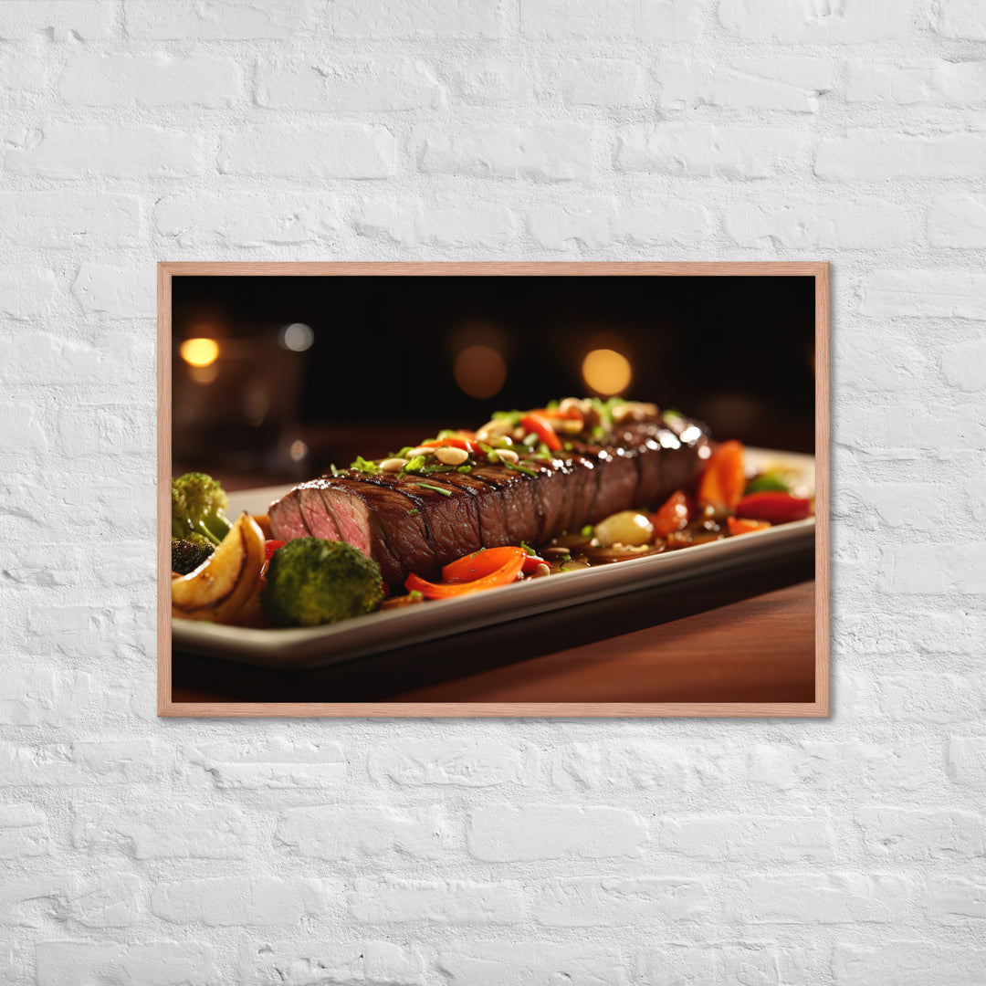 Flat Iron Steak Framed poster 🤤 from Yumify.AI