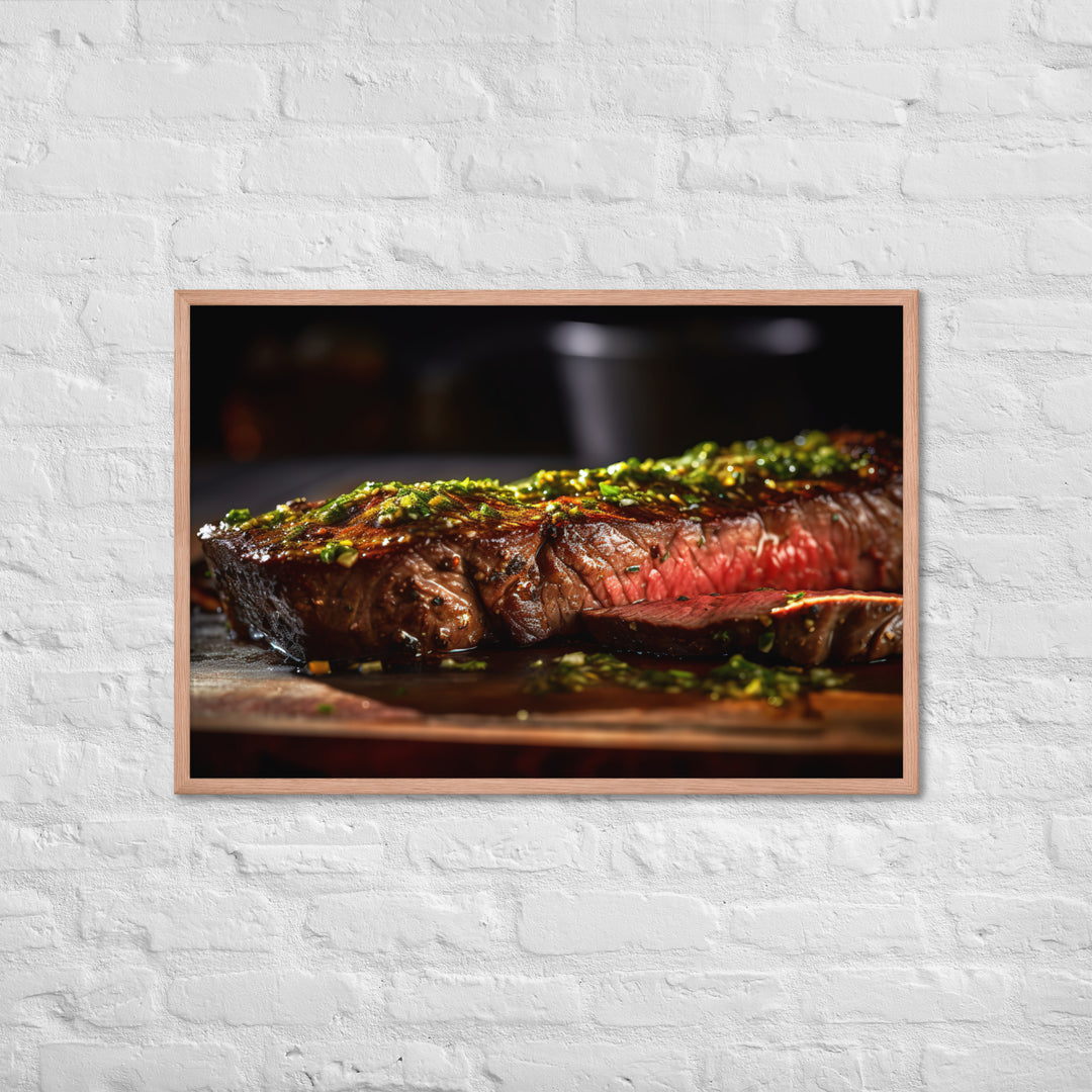 Flank Steak Framed poster 🤤 from Yumify.AI