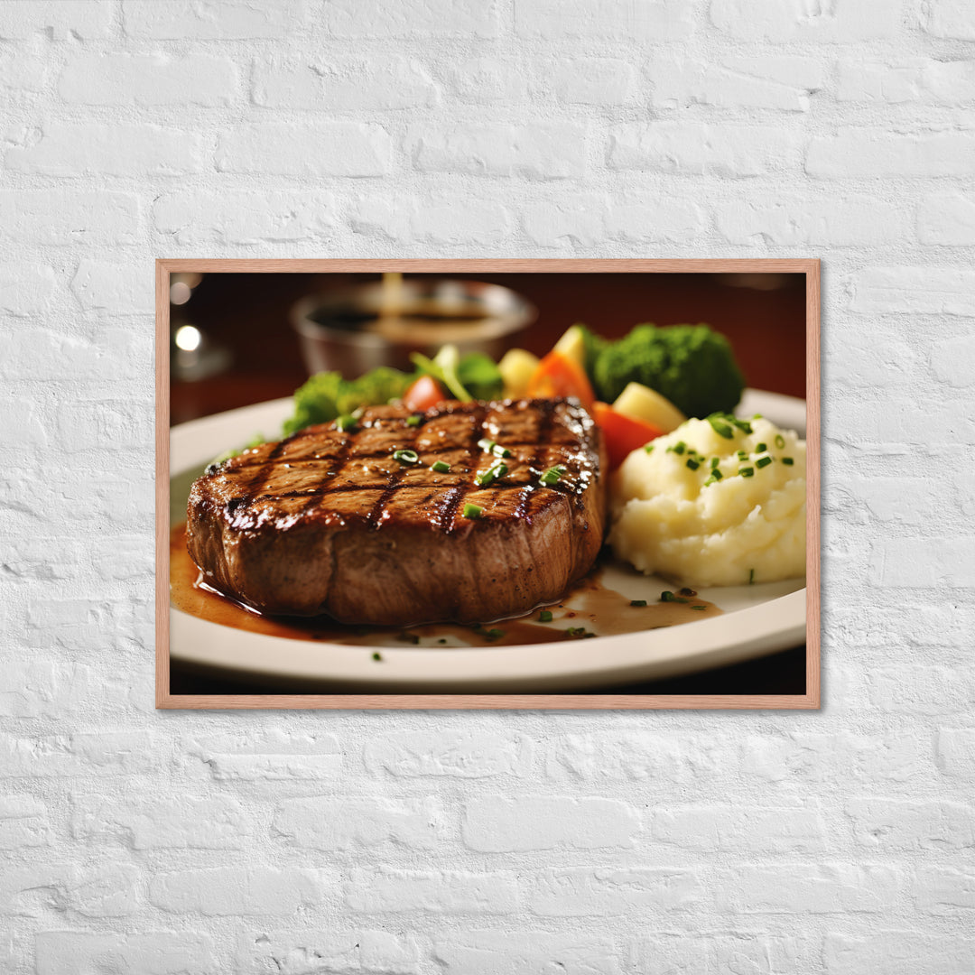 American style Steak Framed poster 🤤 from Yumify.AI