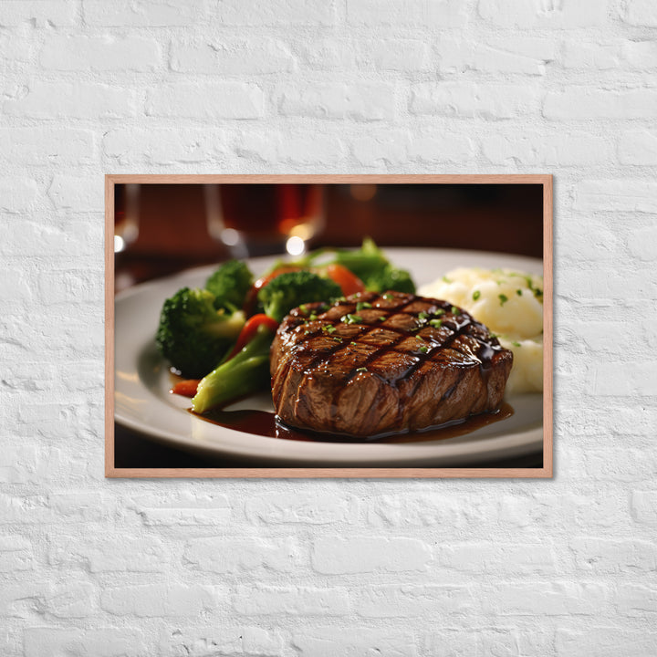 American style Steak Framed poster 🤤 from Yumify.AI