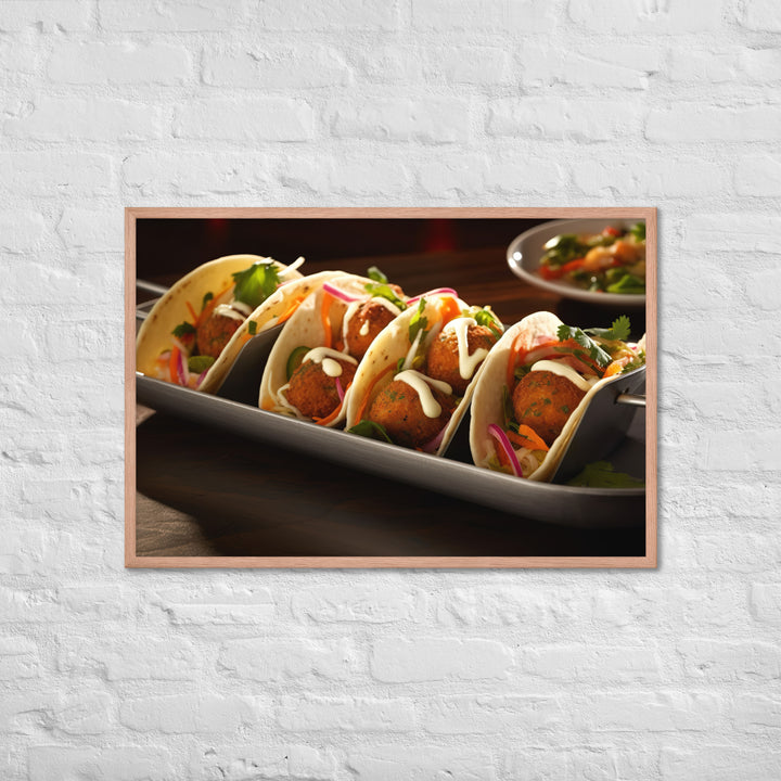 Falafel Tacos Framed poster 🤤 from Yumify.AI