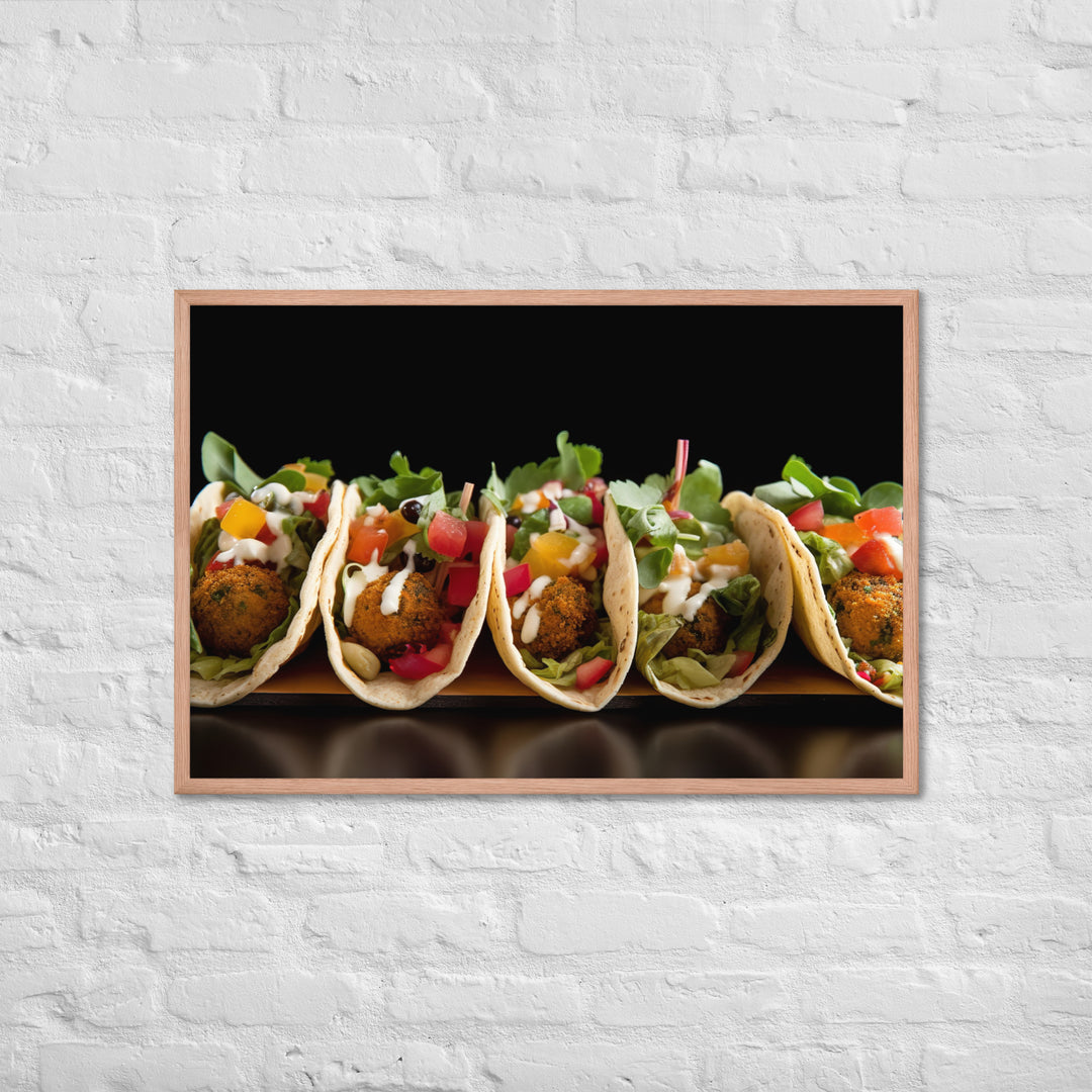 Falafel Tacos Framed poster 🤤 from Yumify.AI