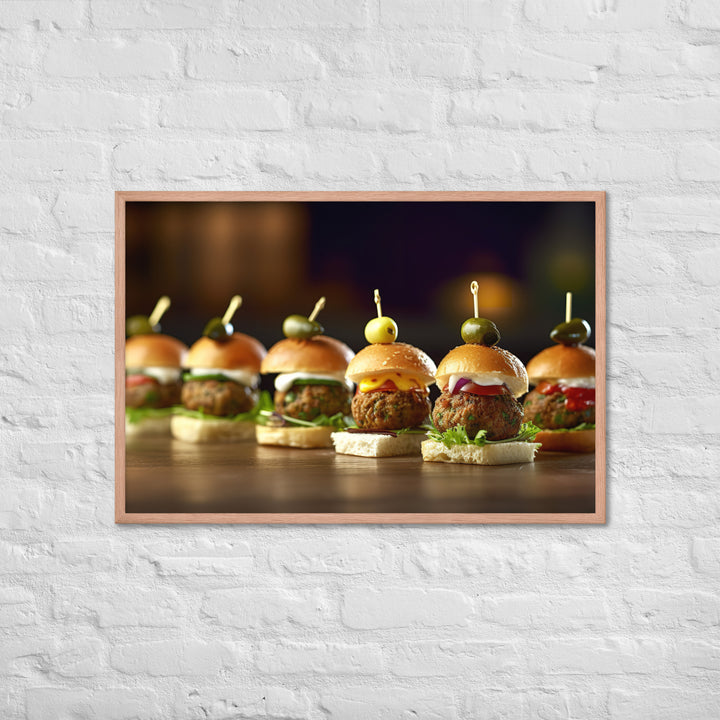 Falafel Sliders Framed poster 🤤 from Yumify.AI