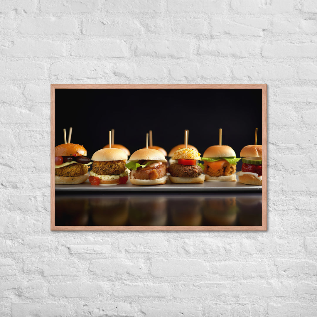 Falafel Sliders Framed poster 🤤 from Yumify.AI