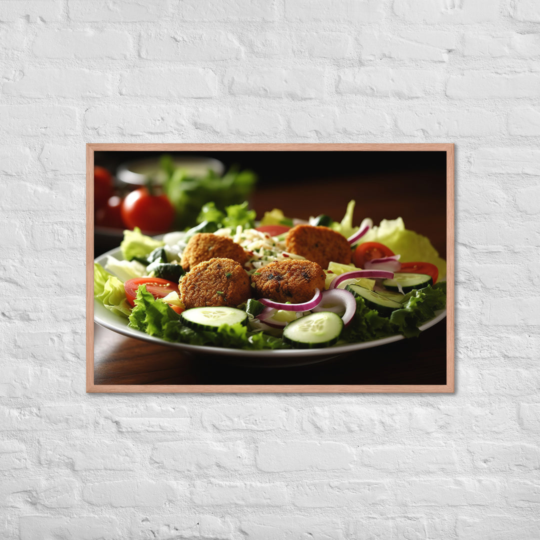 Falafel Salad Framed poster 🤤 from Yumify.AI