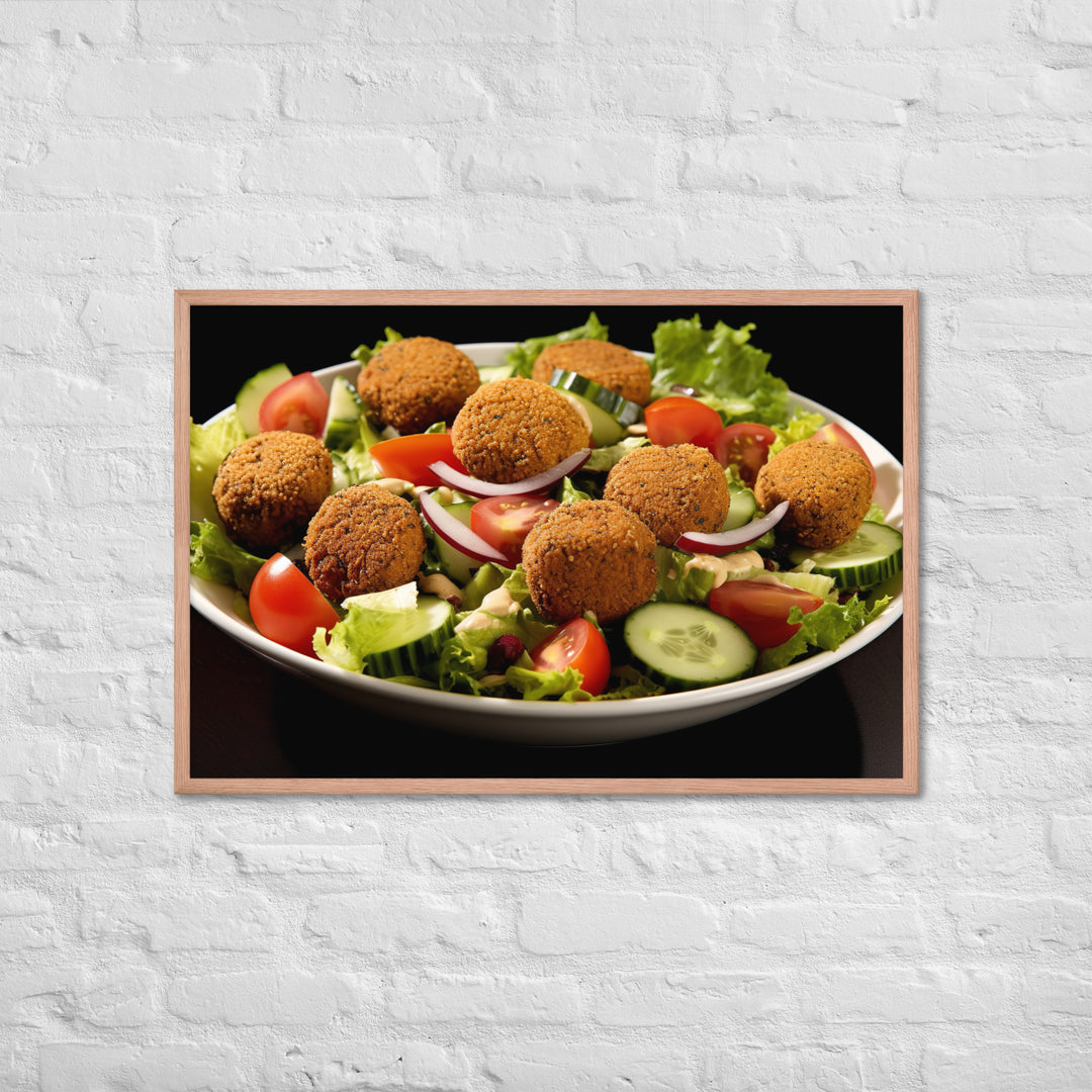 Falafel Salad Framed poster 🤤 from Yumify.AI