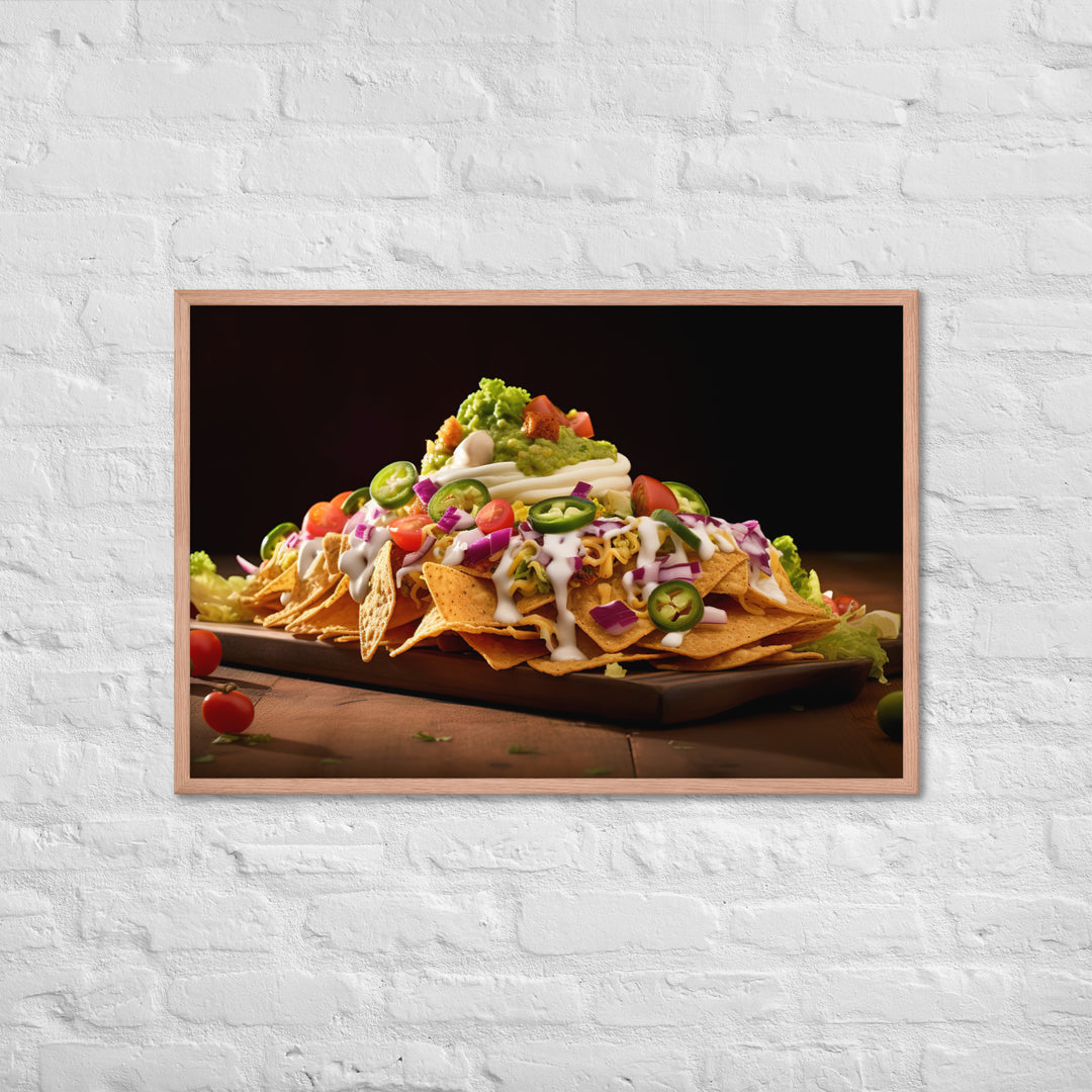 Falafel Nachos Framed poster 🤤 from Yumify.AI