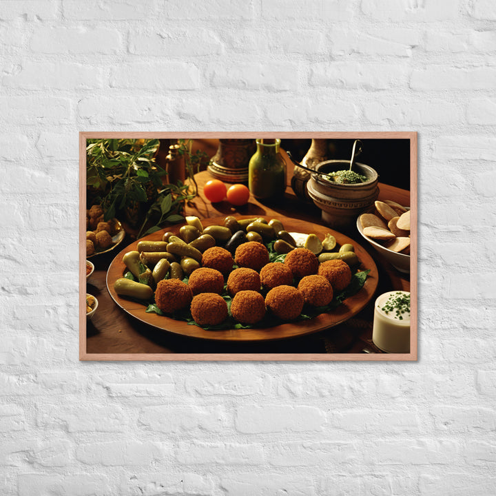 Falafel Mezze Framed poster 🤤 from Yumify.AI