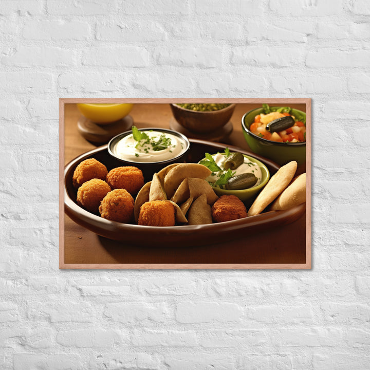 Falafel Mezze Framed poster 🤤 from Yumify.AI