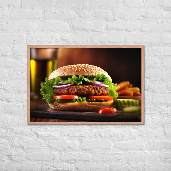 Falafel Burger Framed poster 🤤 from Yumify.AI