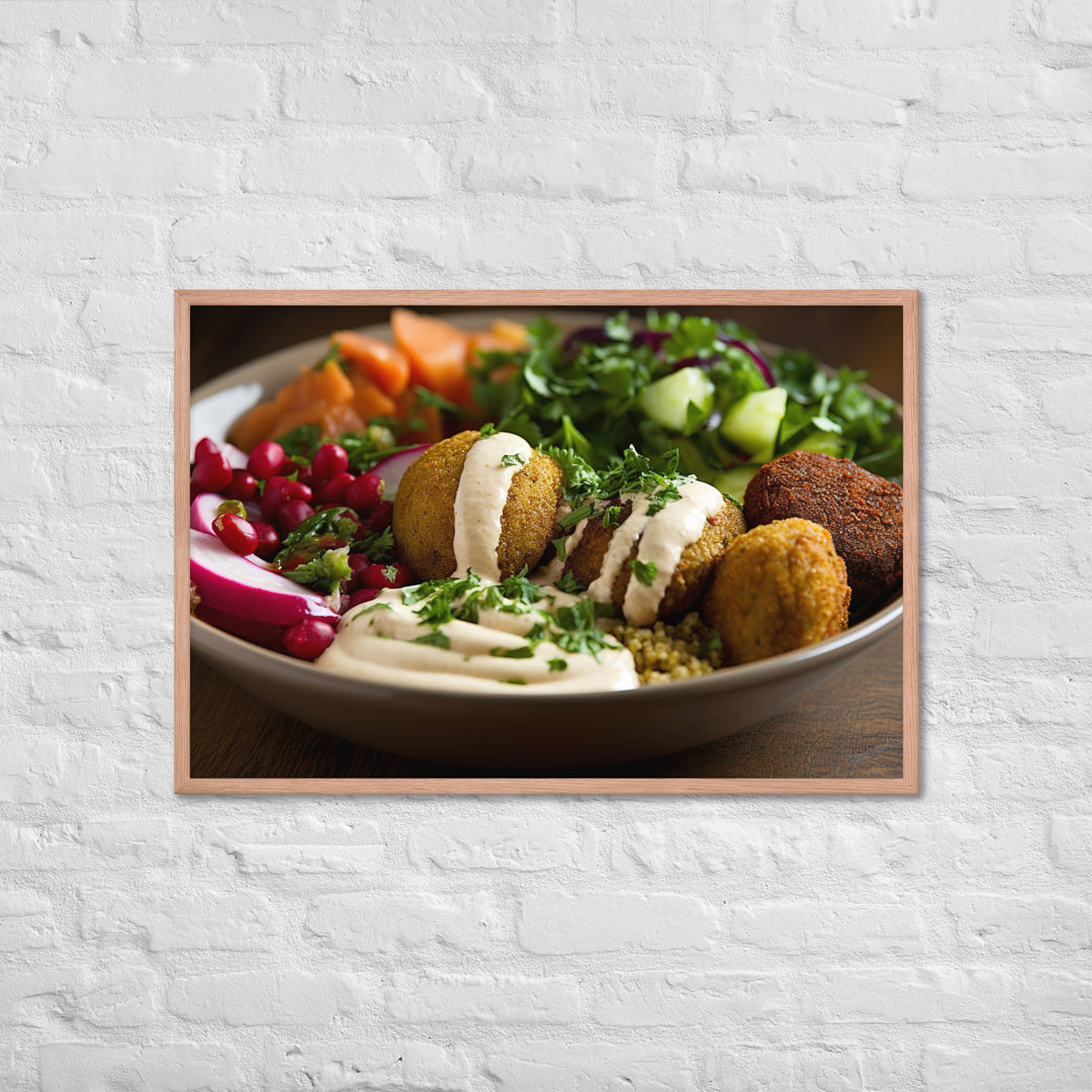 Falafel Bowl Framed poster 🤤 from Yumify.AI