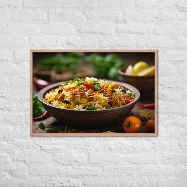 Vegetable Biryani Framed poster 🤤 from Yumify.AI