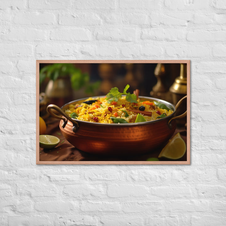 Vegetable Biryani Framed poster 🤤 from Yumify.AI