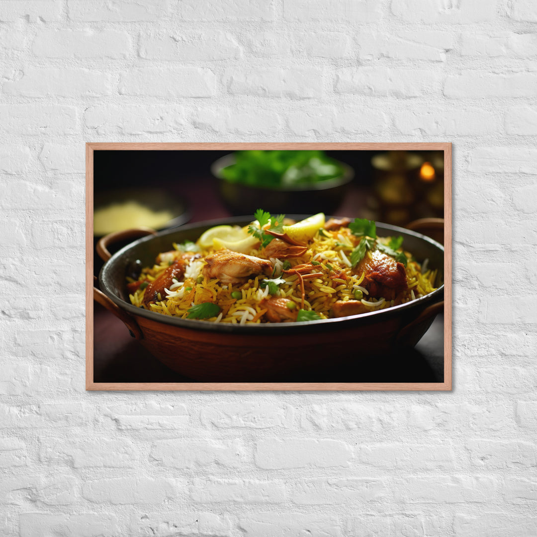 Chicken Biryani Framed poster 🤤 from Yumify.AI