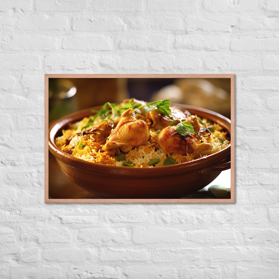 Chicken Biryani Framed poster 🤤 from Yumify.AI