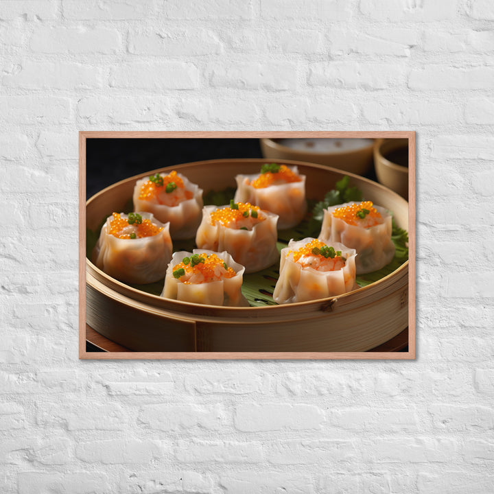 Steamed Siu Mai Framed poster 🤤 from Yumify.AI