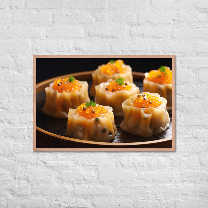 Steamed Siu Mai Framed poster 🤤 from Yumify.AI