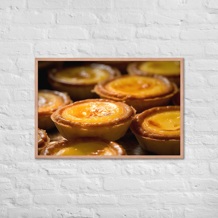 Egg Custard Tarts Framed poster 🤤 from Yumify.AI